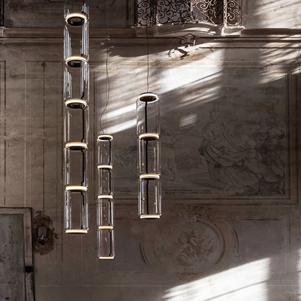 Noctambule 6 High Cylinder Suspension Lamp by Flos