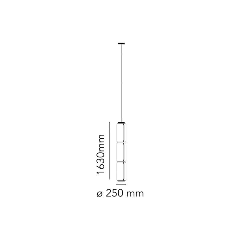 Noctambule 6 High Cylinder Suspension Lamp by Flos