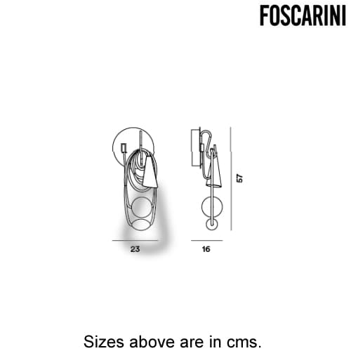 Filo Wall Lamp by Foscarini