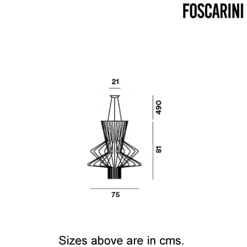 Allegro Ritmico Suspension Lamp by Foscarini