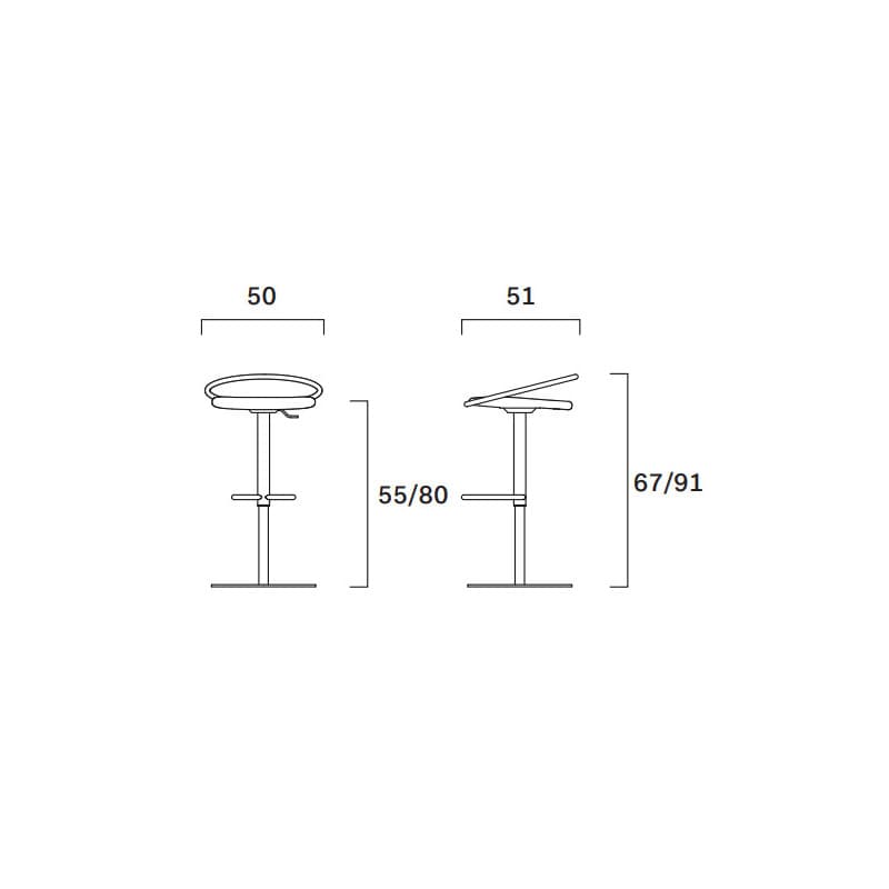 Fizzy Metal Bar Stool by Frag