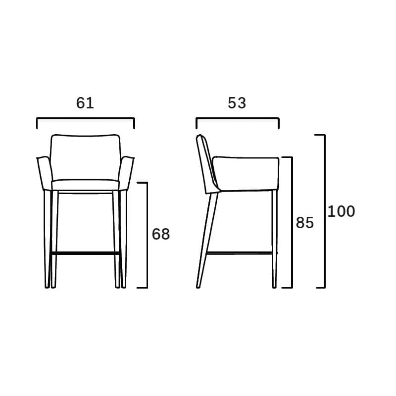 Latina Cp Bar Stool by Frag