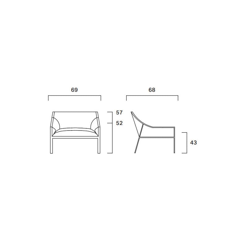 Aileron L Lounger by Frag