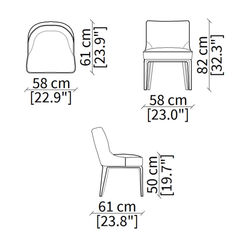 Althea Dining Chair by Frigerio