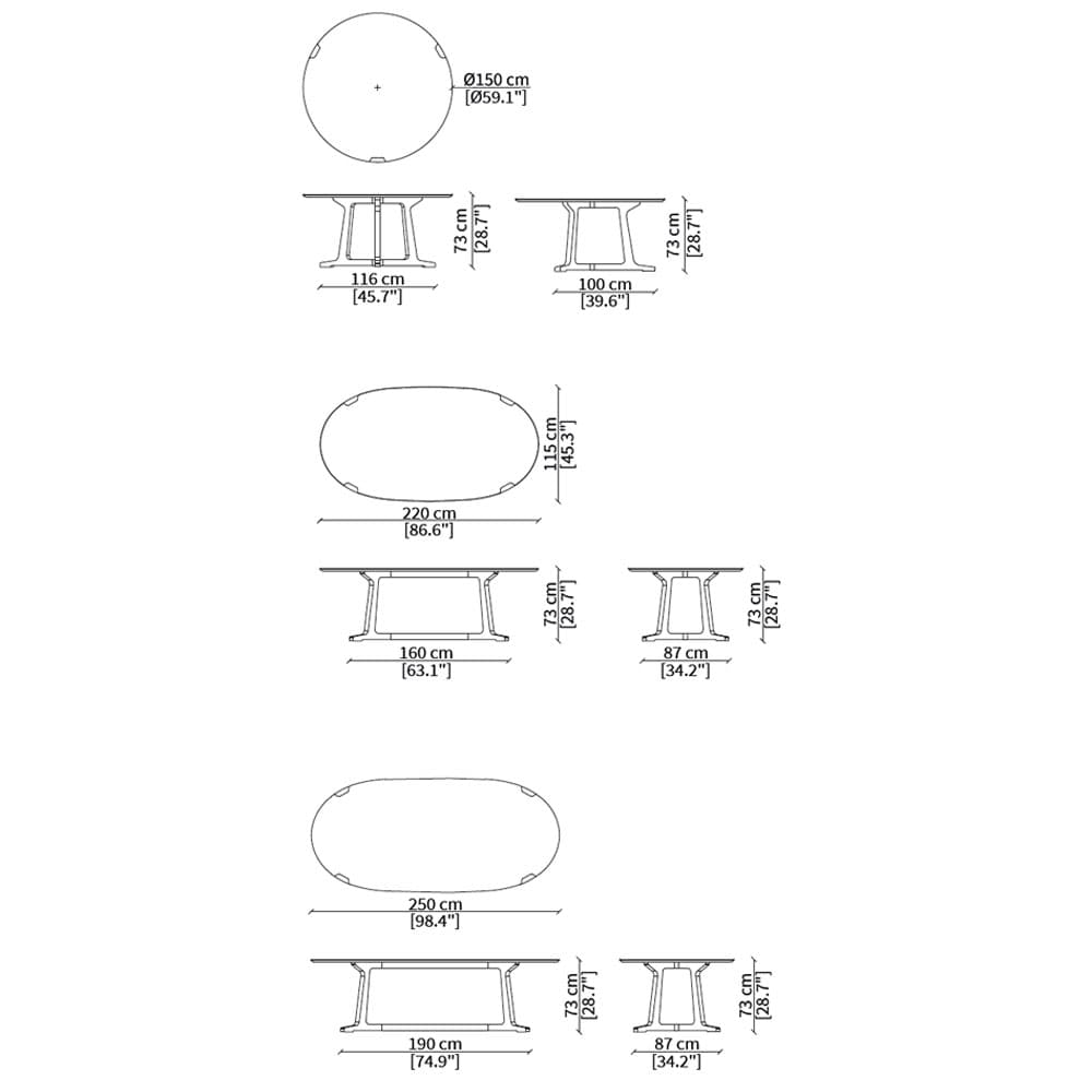 Arja Dining Table by Frigerio