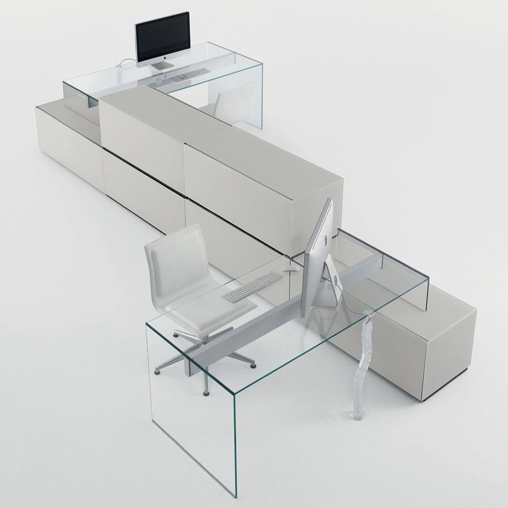 Air 1 Up Office Desk by Gallotti & Radice