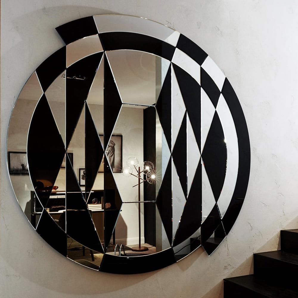 Black And White Beat Mirror by Gallotti & Radice