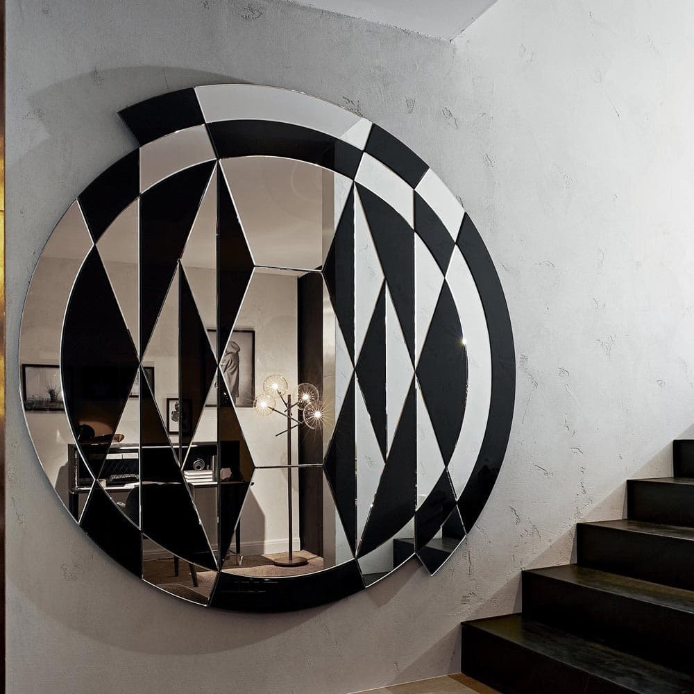 Black And White Beat Mirror by Gallotti & Radice