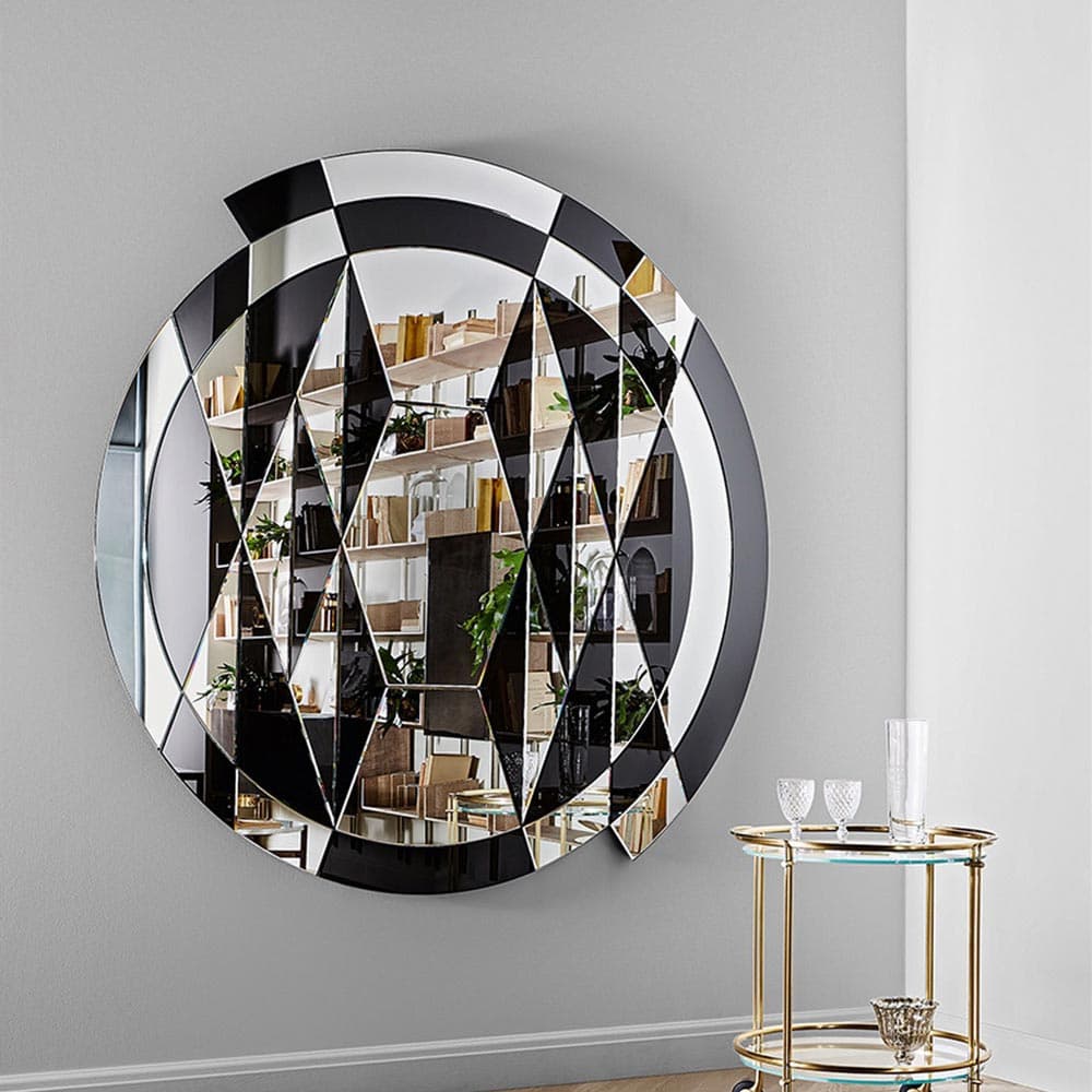 Black And White Beat Mirror by Gallotti & Radice