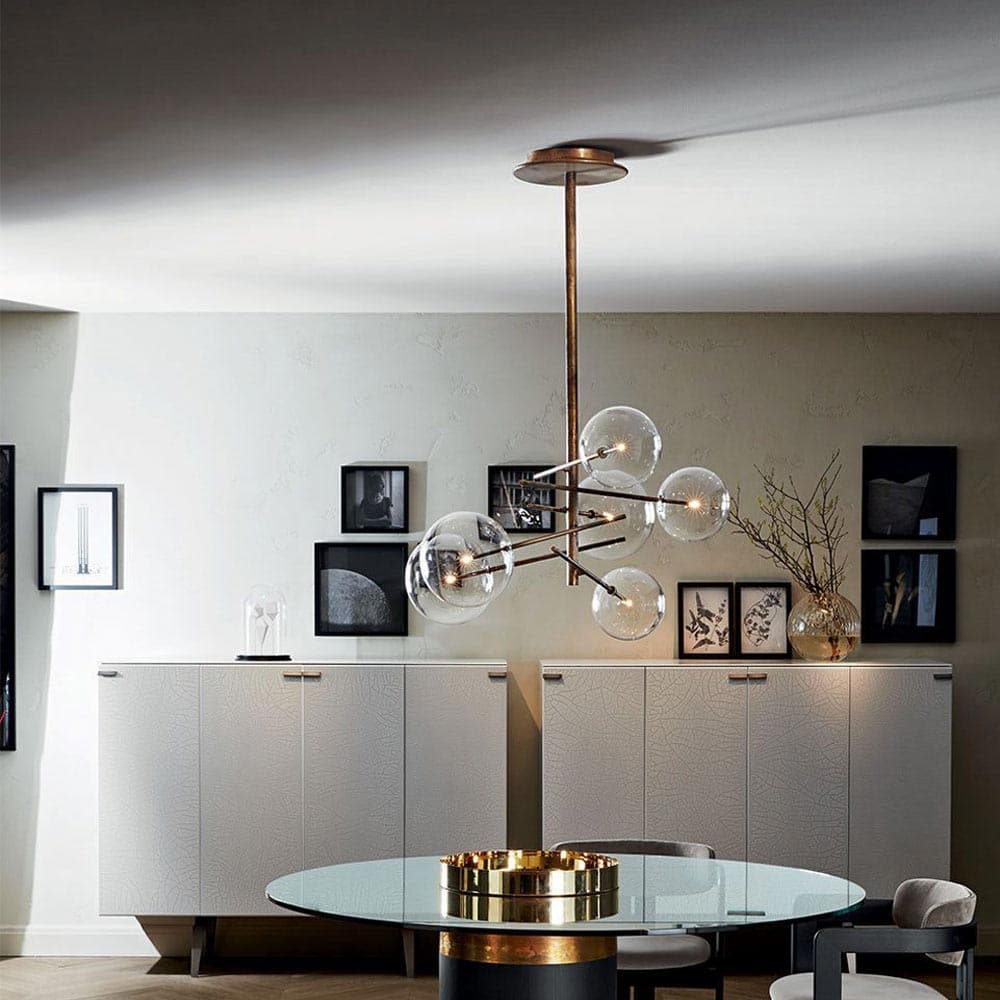 Bolle Suspension Lamp by Gallotti & Radice