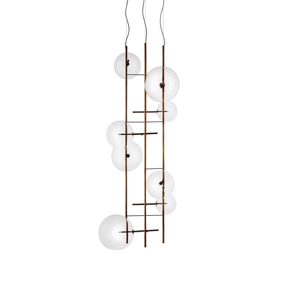 Bolle Tela Suspension Lamp by Gallotti & Radice