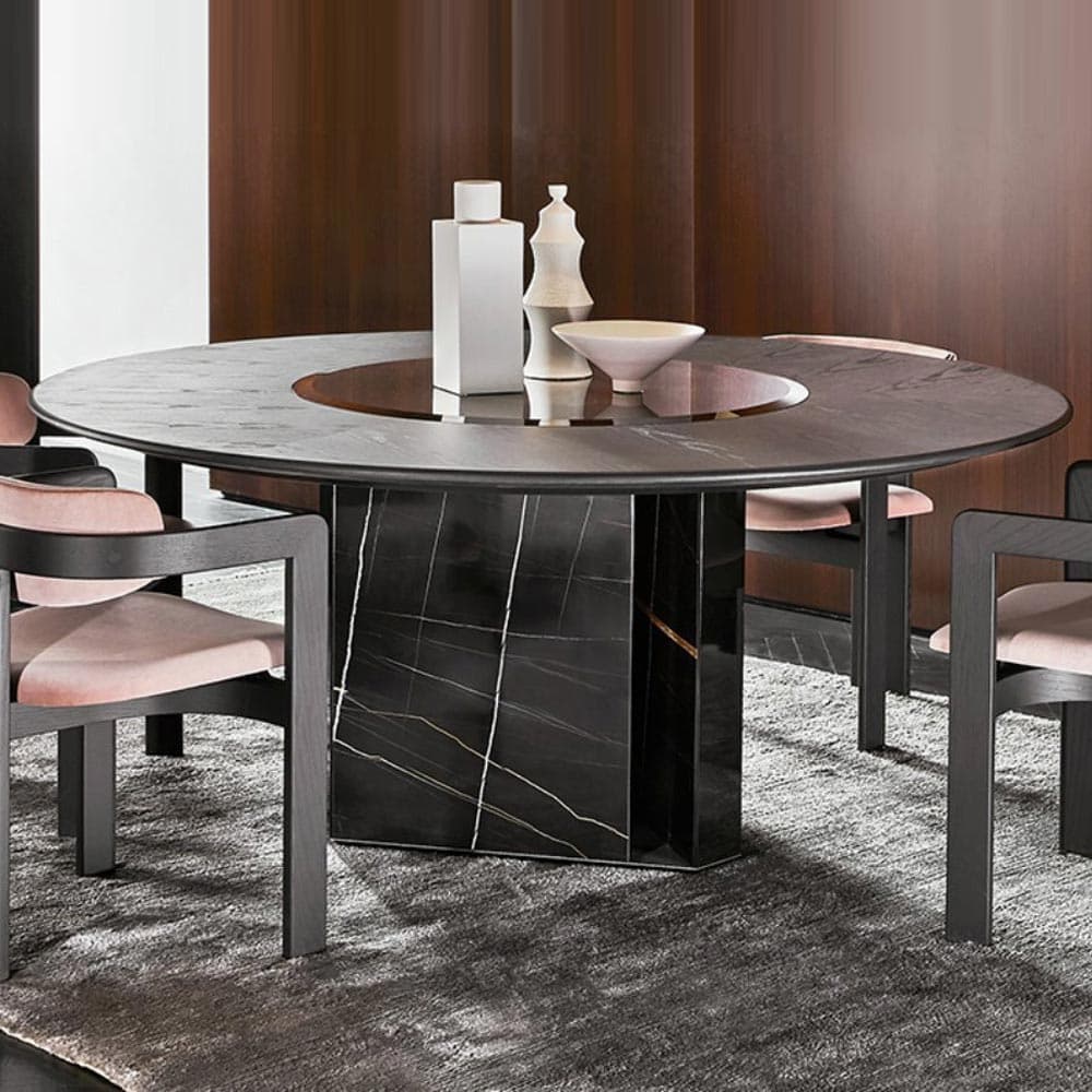 Platium Round Dining Table by Gallotti & Radice