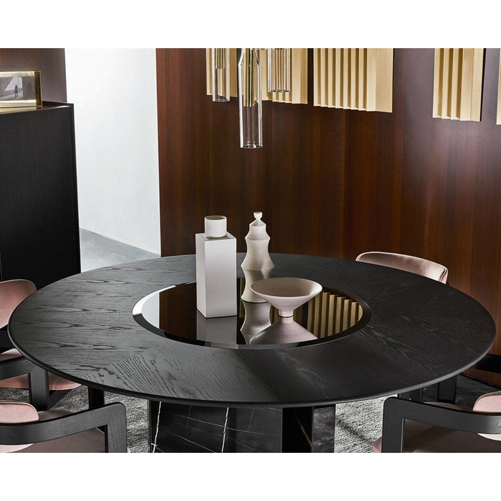 Platium Round Dining Table by Gallotti & Radice