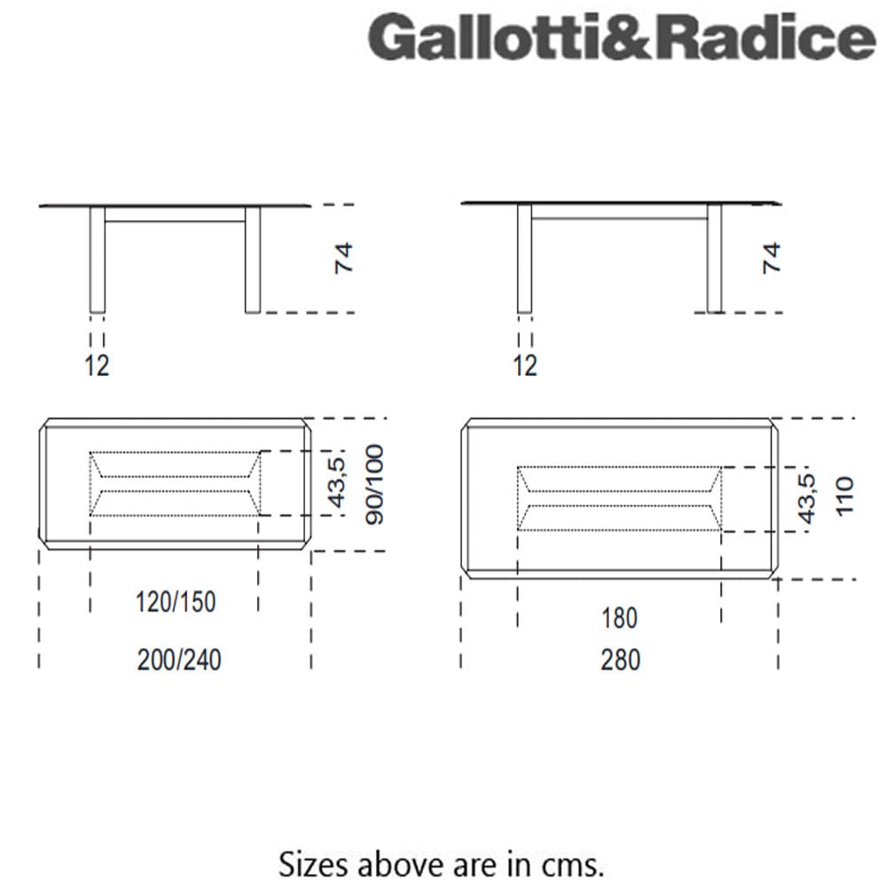 Dolm Plus Dining Table by Gallotti & Radice