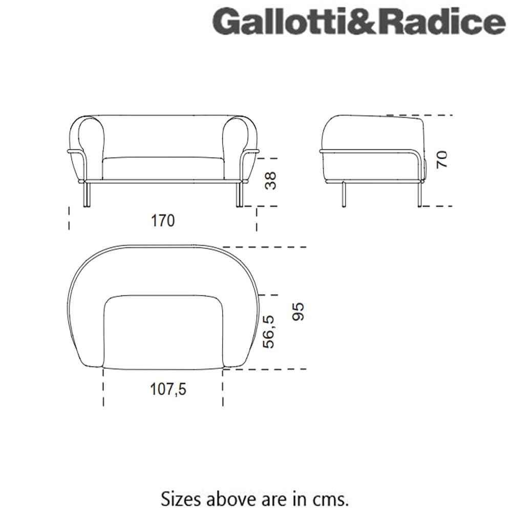 Sophie Sofa by Gallotti & Radice