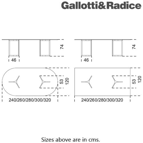 Raj Light Conference Table by Gallotti & Radice