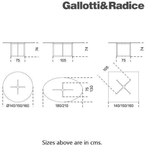 Raj 4 Light Conference Table by Gallotti & Radice