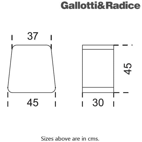 Wgs Stool by Gallotti & Radice