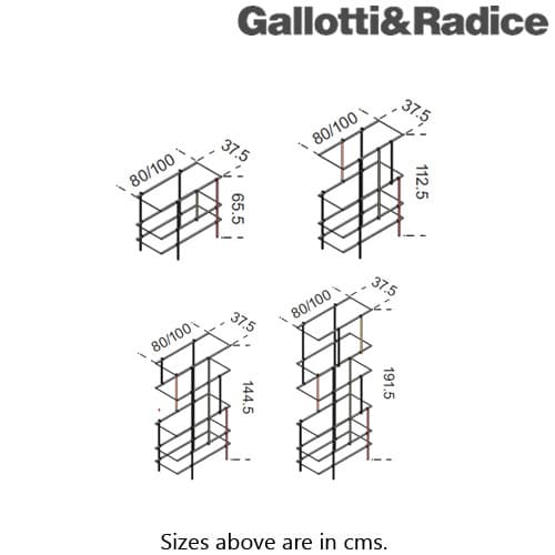 Drizzle Bookcase by Gallotti & Radice