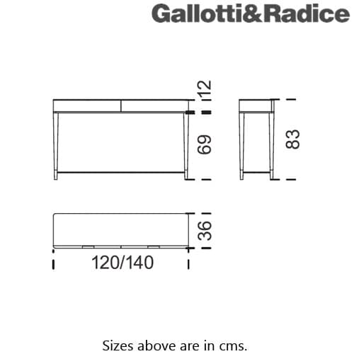 Tama Console Table by Gallotti & Radice