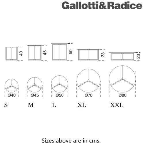 Raj 2 Coffee Table by Gallotti & Radice