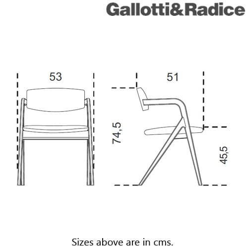 Keyko Armchair by Gallotti & Radice