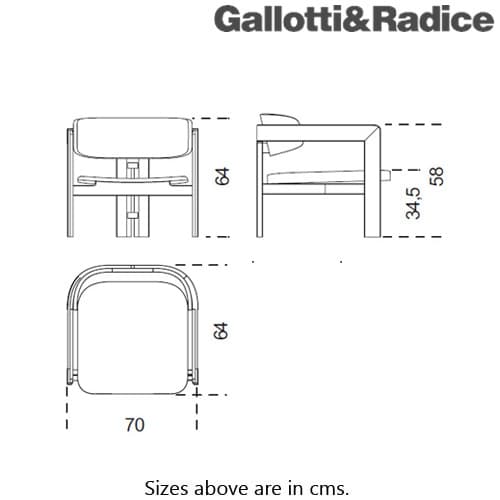 0417 Lounger by Gallotti & Radice