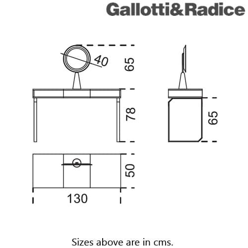 Selene Dressing Table by Gallotti & Radice