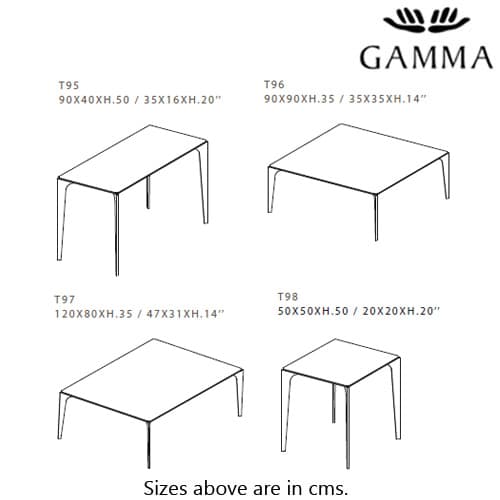 T95 T96 T97 T98 Coffee Table by Gamma & Dandy