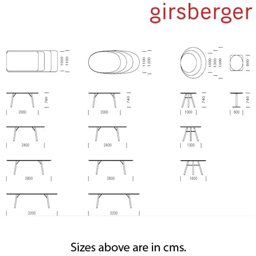 Akio Dining Table by Girsberger