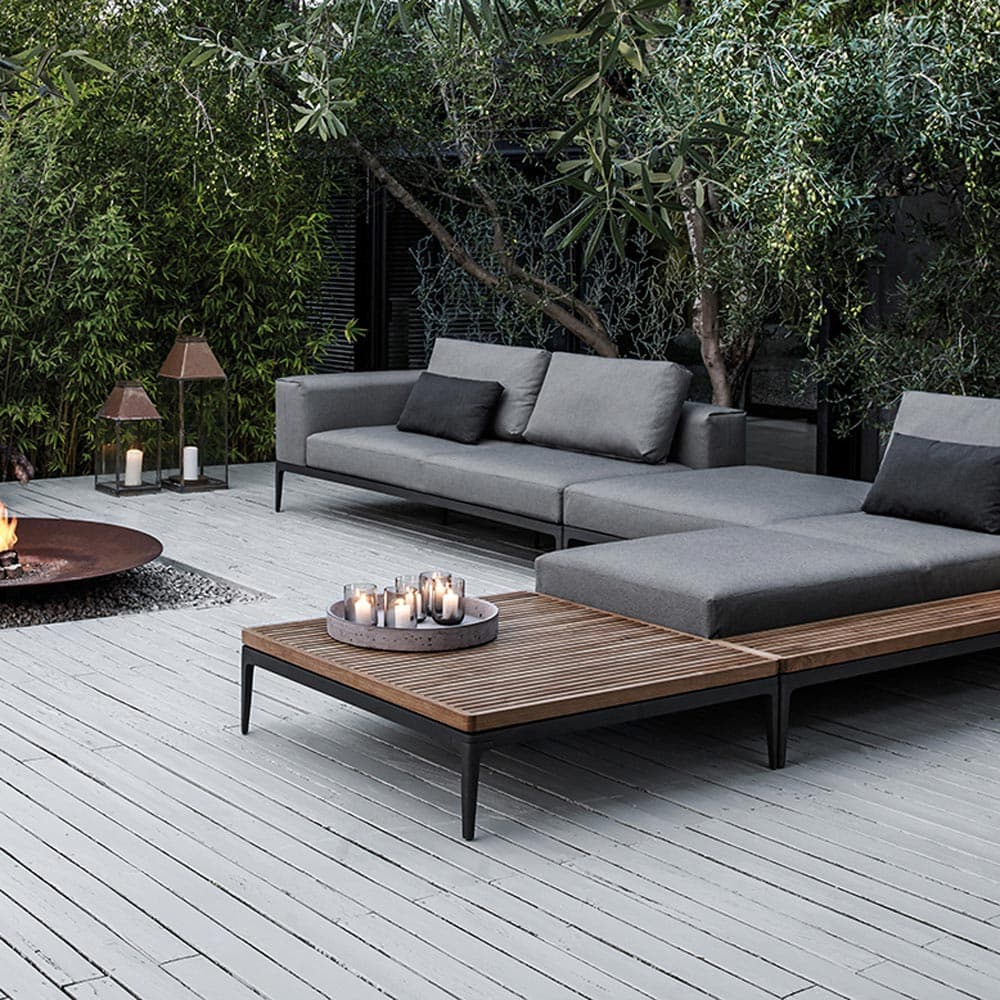 Grid Cabana Outdoor Coffee Table by Gloster