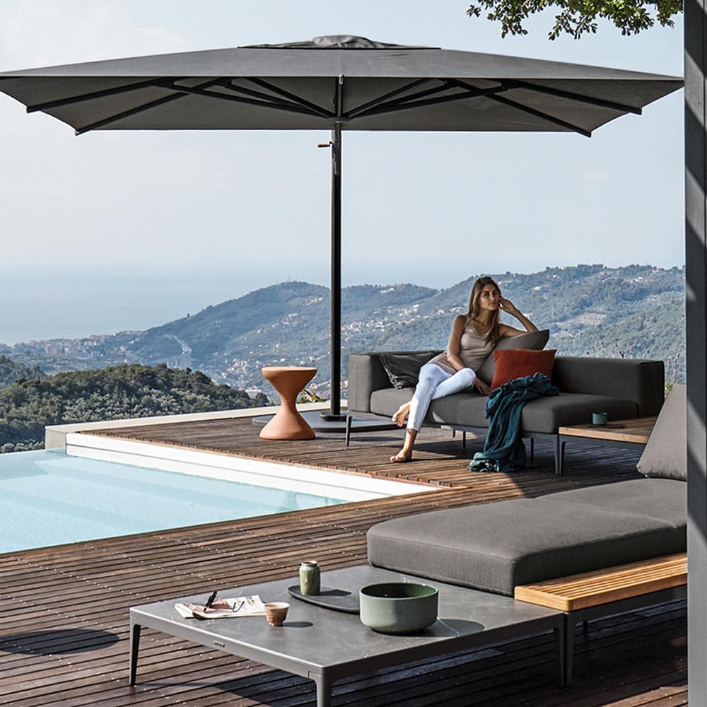 Grid Ceramic Outdoor Coffee Table by Gloster