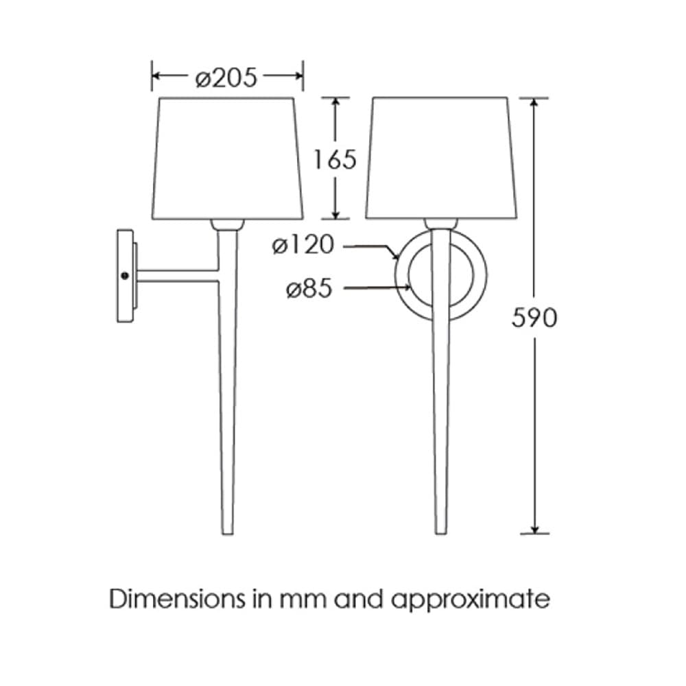 Veletto Wall Lamp by Heathfield