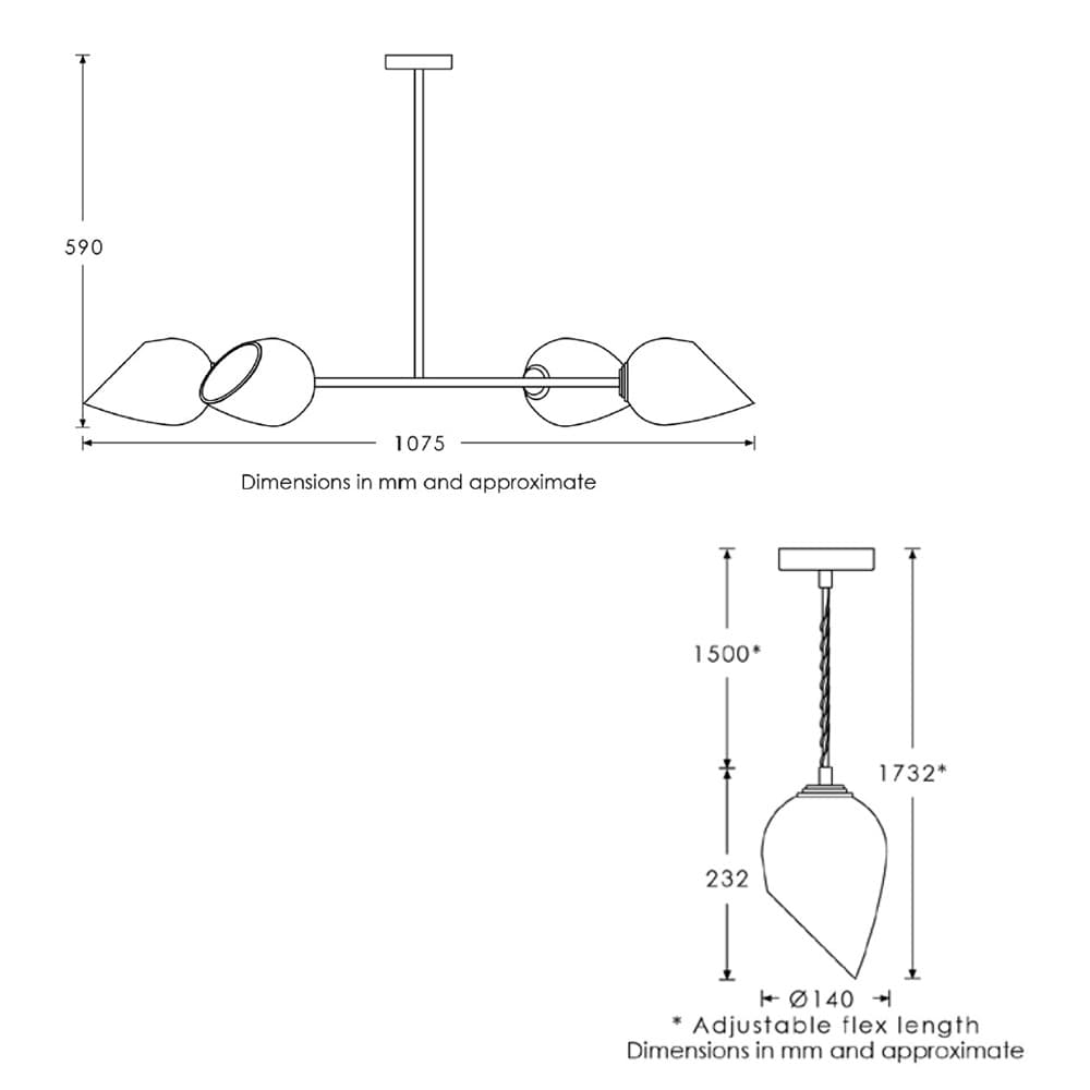 Nivalis Pendant Lamp by Heathfield