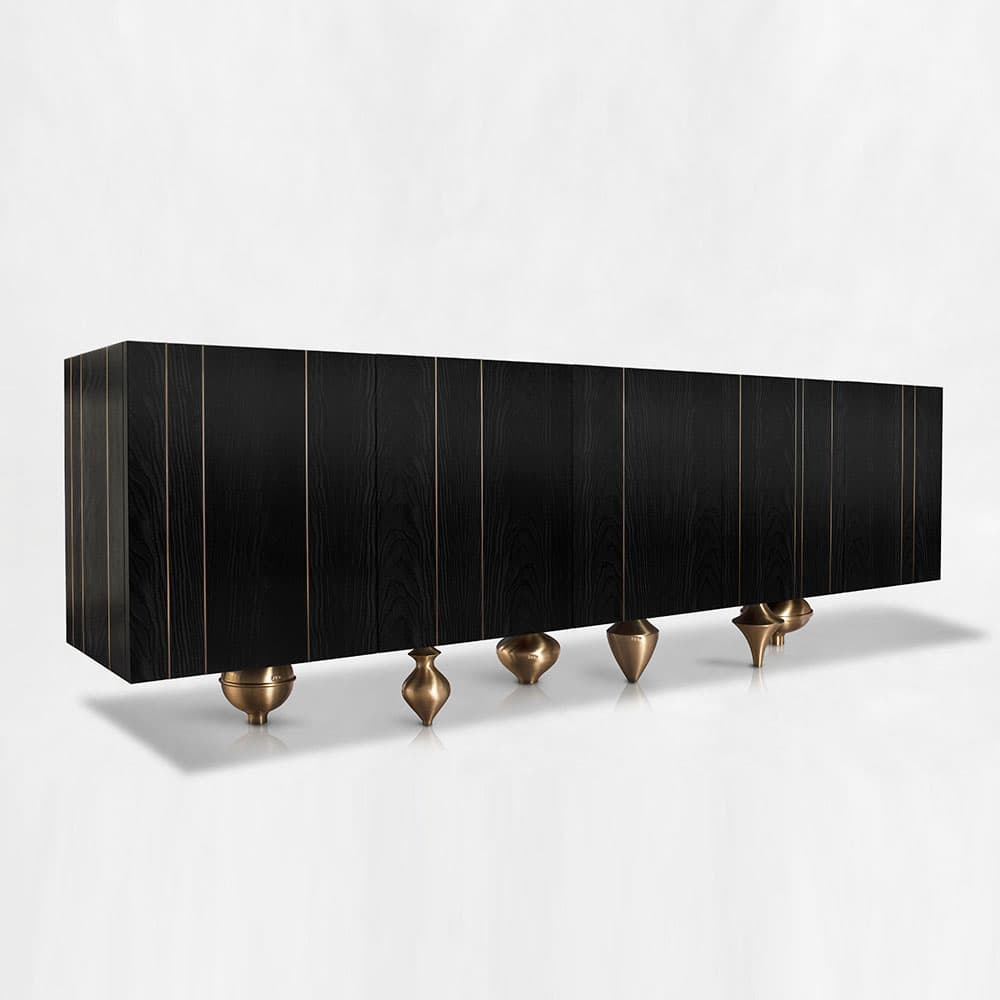 Il Pezzo 1 Black Credenza Sideboard by Il Pezzo Mancante