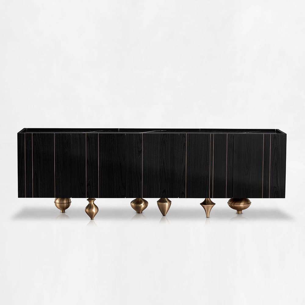 Il Pezzo 1 Black Credenza Sideboard by Il Pezzo Mancante