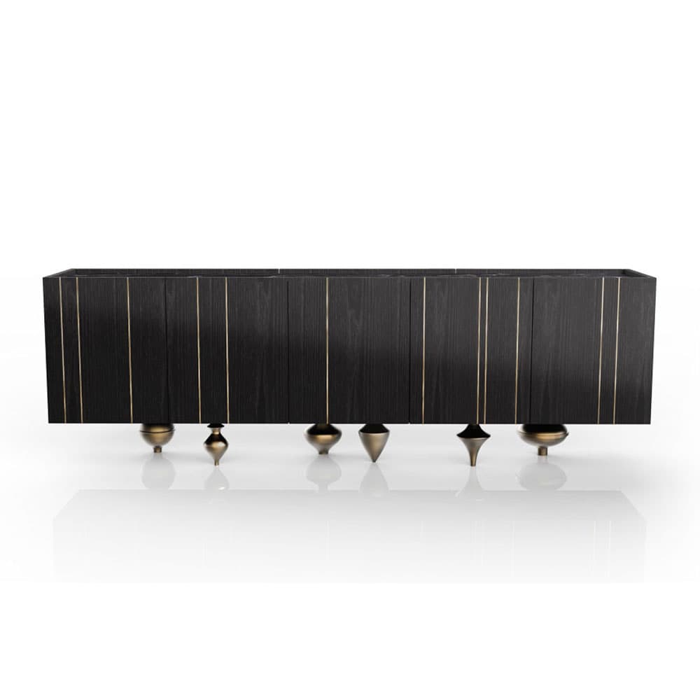 Il Pezzo 1 Black Credenza Sideboard by Il Pezzo Mancante