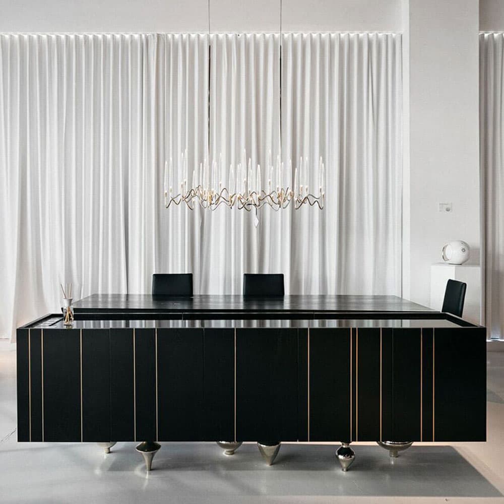 Il Pezzo 1 Black Credenza Sideboard by Il Pezzo Mancante