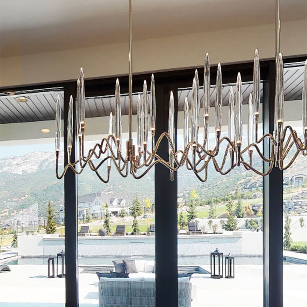 Il Pezzo 3 Long Chandelier by Il Pezzo Mancante