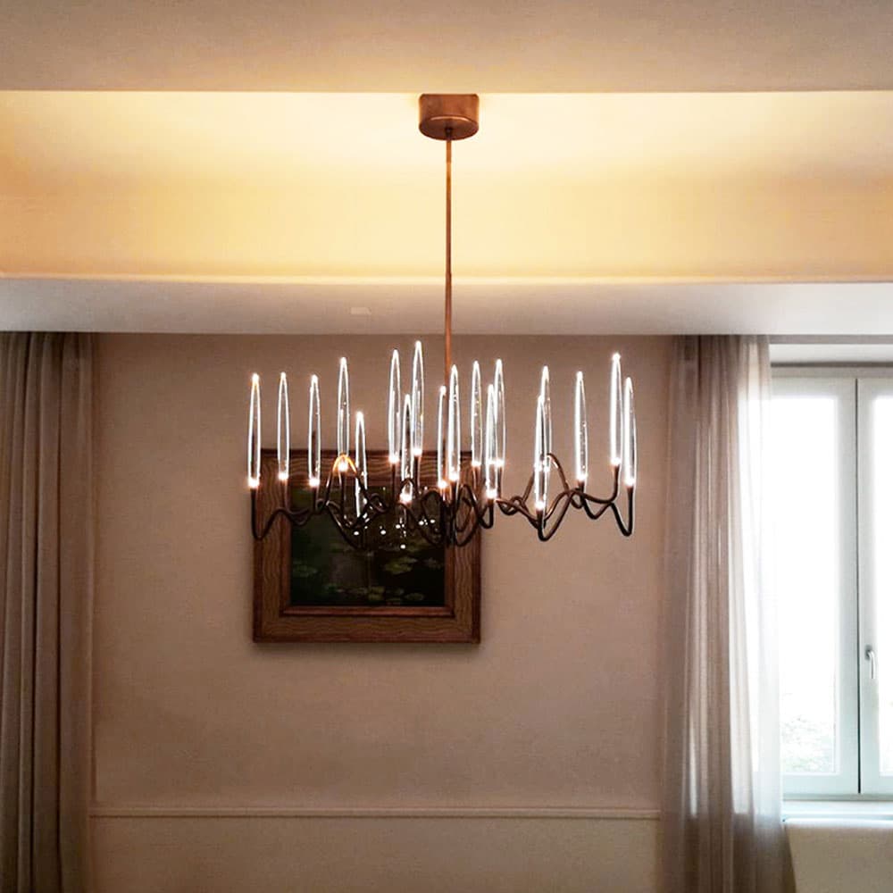 Il Pezzo 3 Long Chandelier by Il Pezzo Mancante