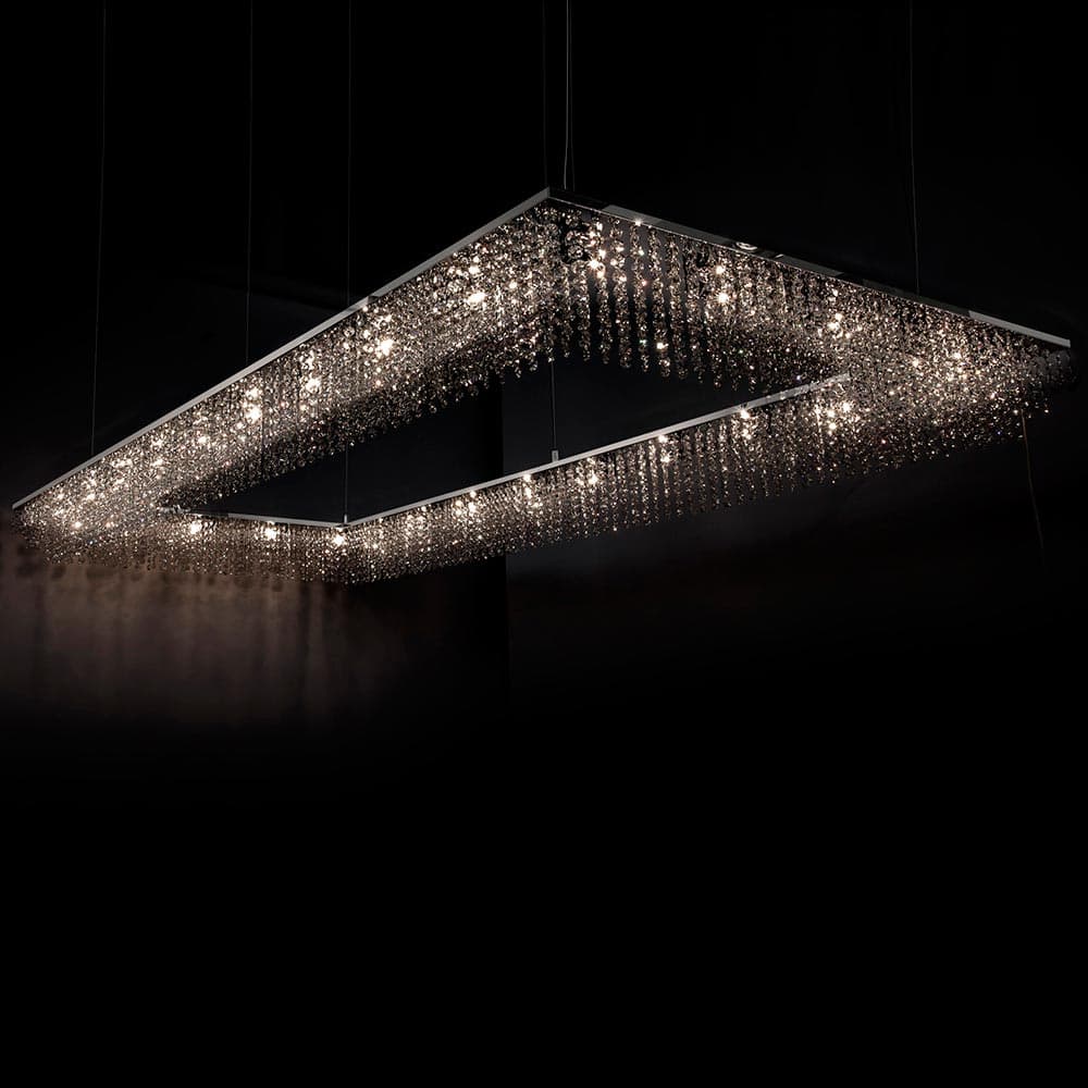 Sky Cycles Rectangular Suspension Lamp by Ilfari