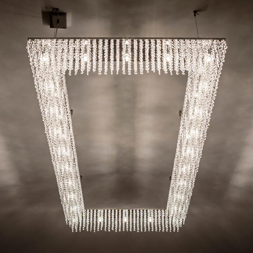 Sky Cycles Rectangular Suspension Lamp by Ilfari