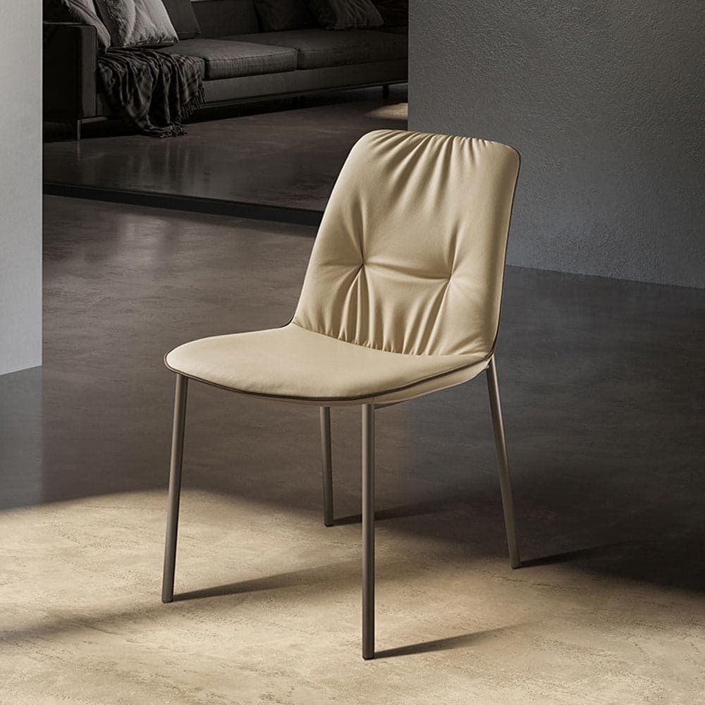 Lisa 4 Metal Legs Dining Chair By Italforma