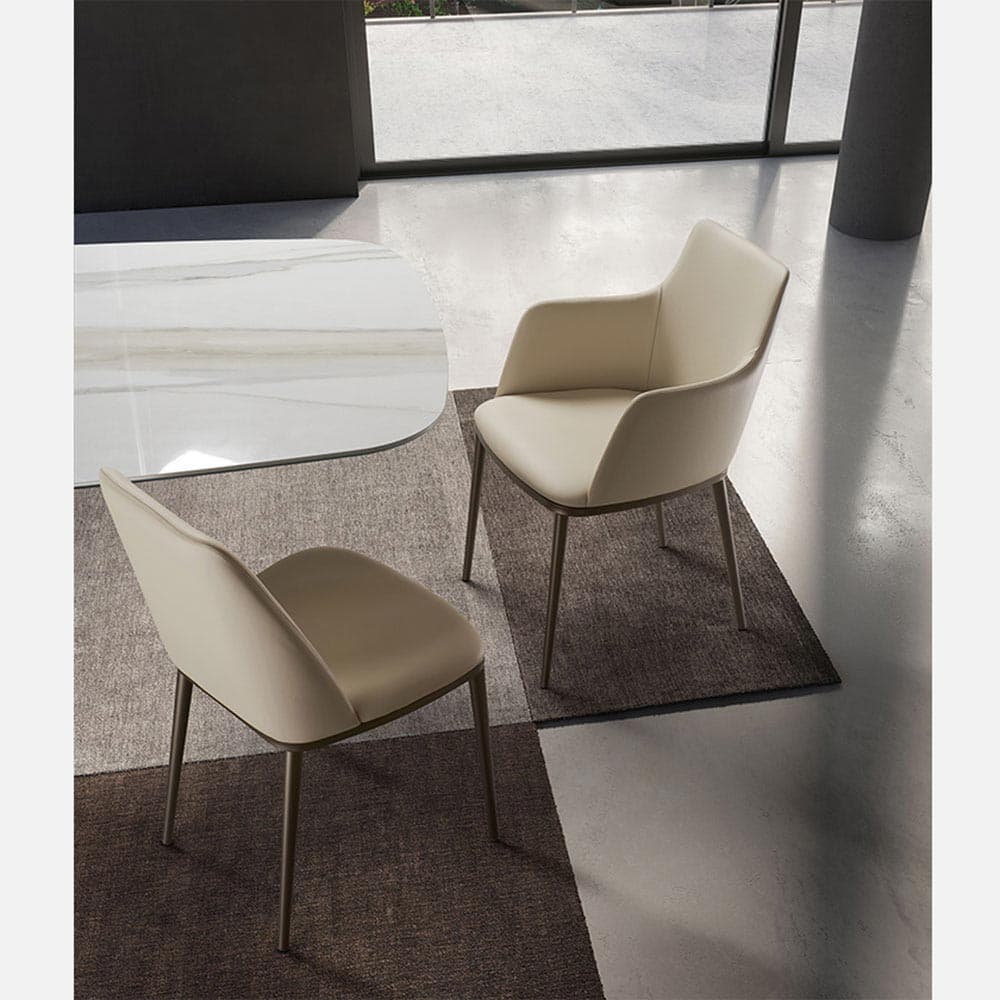 Max Metal Base Armchair By Italforma