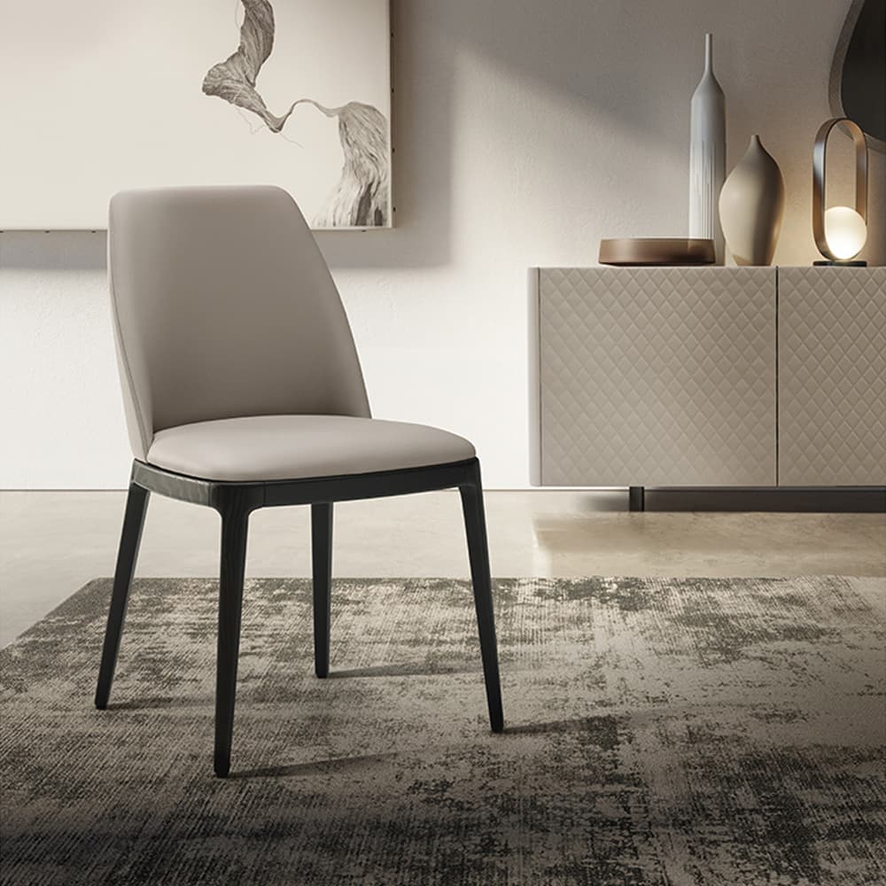 Max Wood Base Dining Chair By Italforma
