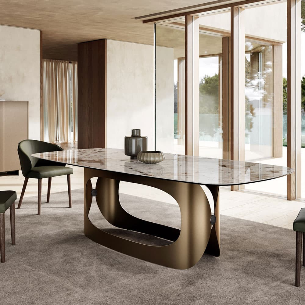 Polifemo Ceramic Top Dining Table By FCI London