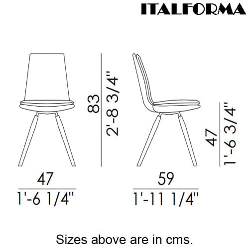 Lara Dining Chair by Italforma