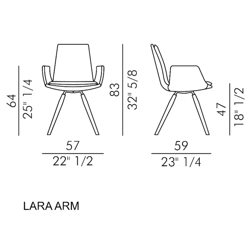 Lara Armchair by Italforma