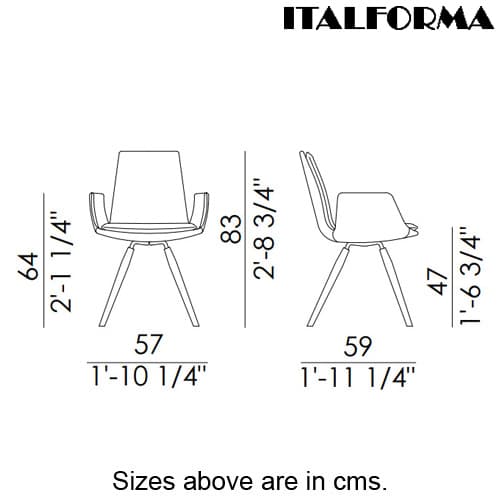 Lara Armchair by Italforma