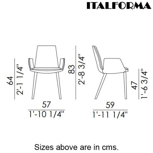 Lara G Armchair by Italforma